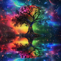 Cosmic Tree of Light – Diamond Painting