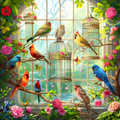 Garden Aviary - Diamond Painting