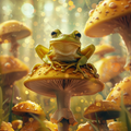 Mushroom Frog - Diamond Painting