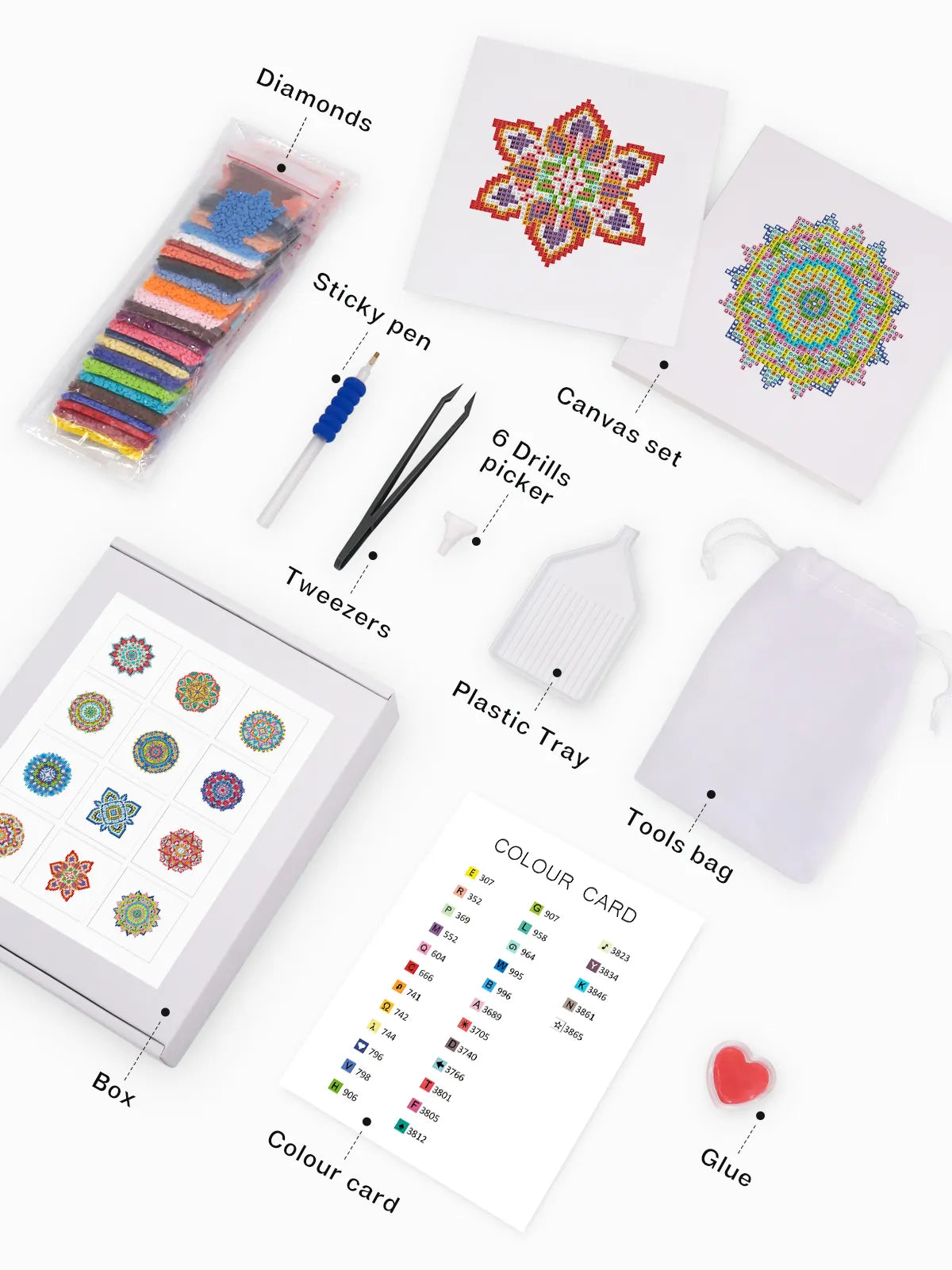 Mini-Colorful Mandala Creations