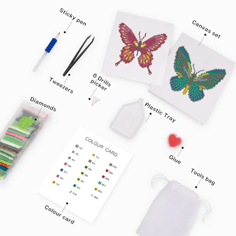 Mini-Colorful Butterfly Set