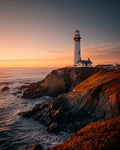 Lighthouse at Sunset - Diamond Painting