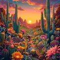 Desert Bloom - Diamond Painting