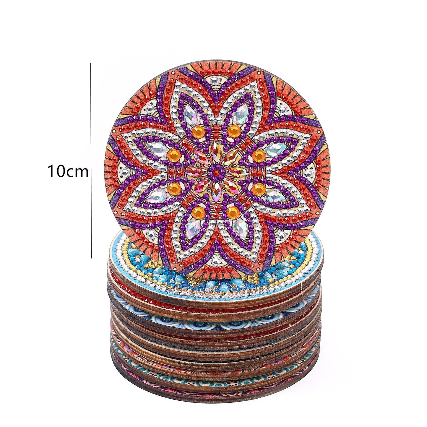 DIY Mandala J - Diamond Coasters