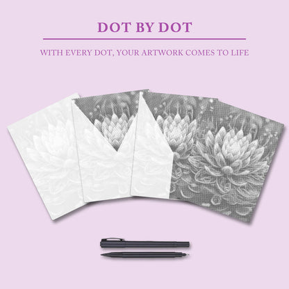 Mystical Lotus Flower - Dot Painting