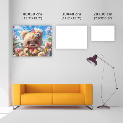 Candy Flower Bear - Diamond Painting