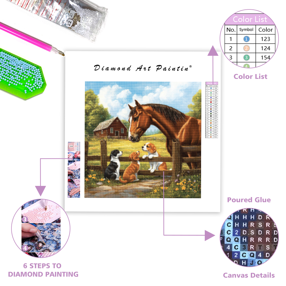 Farm Friends - Diamond Painting