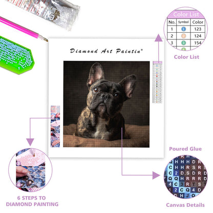 French Bulldog Adoring Gaze - Diamond Painting