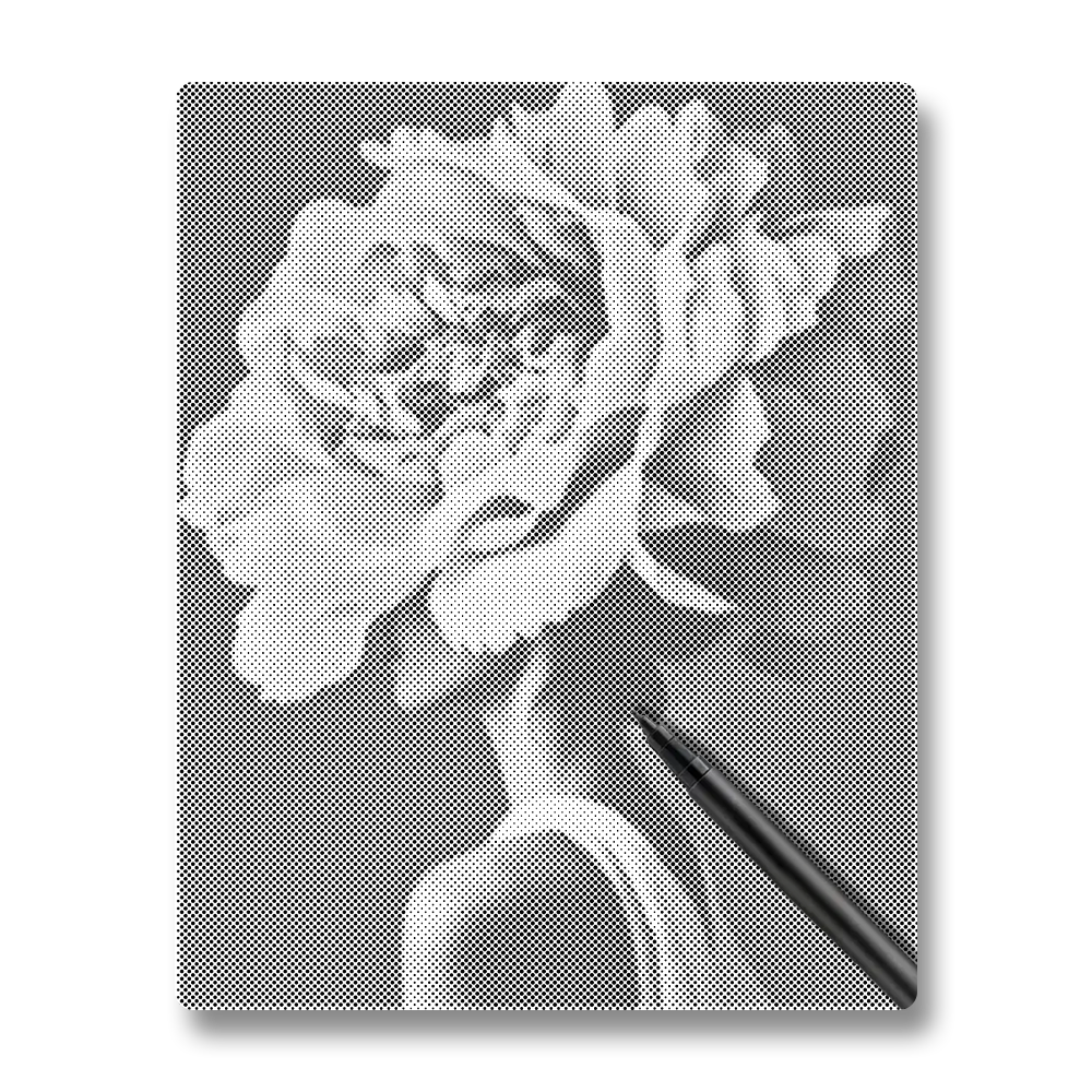 Woman Flower - Dot Painting