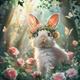 Bloom Bunny - Diamond Painting