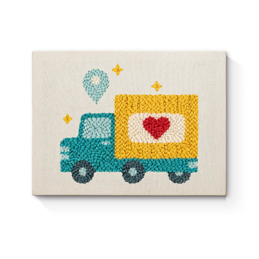Gift Truck - Punch Needle
