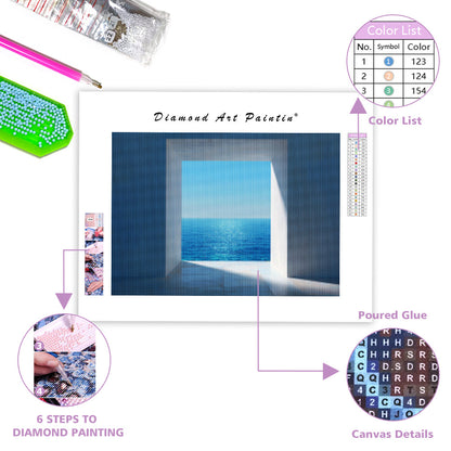 Window to Ocean - Diamond Painting