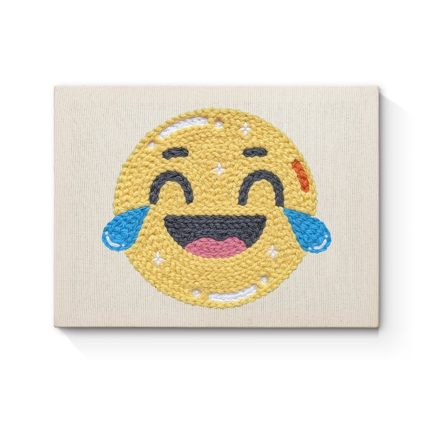 Laughing Emoji - Punch Needle