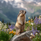 Marmot Whistling - Diamond Painting