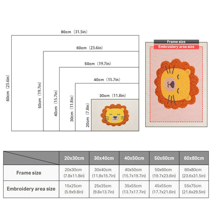 Roaring Lion - Punch Needle