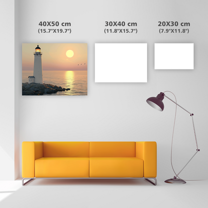 Lighthouse Sunset View - Diamond Painting