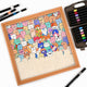 Cute Cat Collection - Wooden Coloring Puzzle