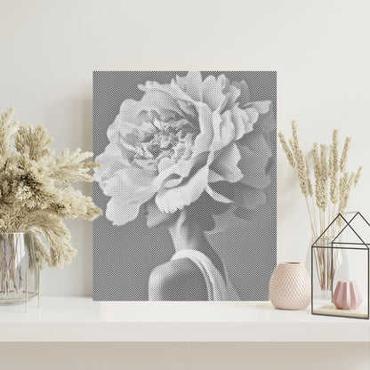 Woman Flower - Dot Painting