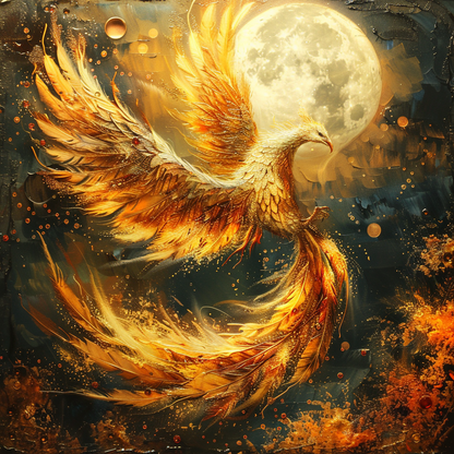 Golden Phoenix - Diamond Painting