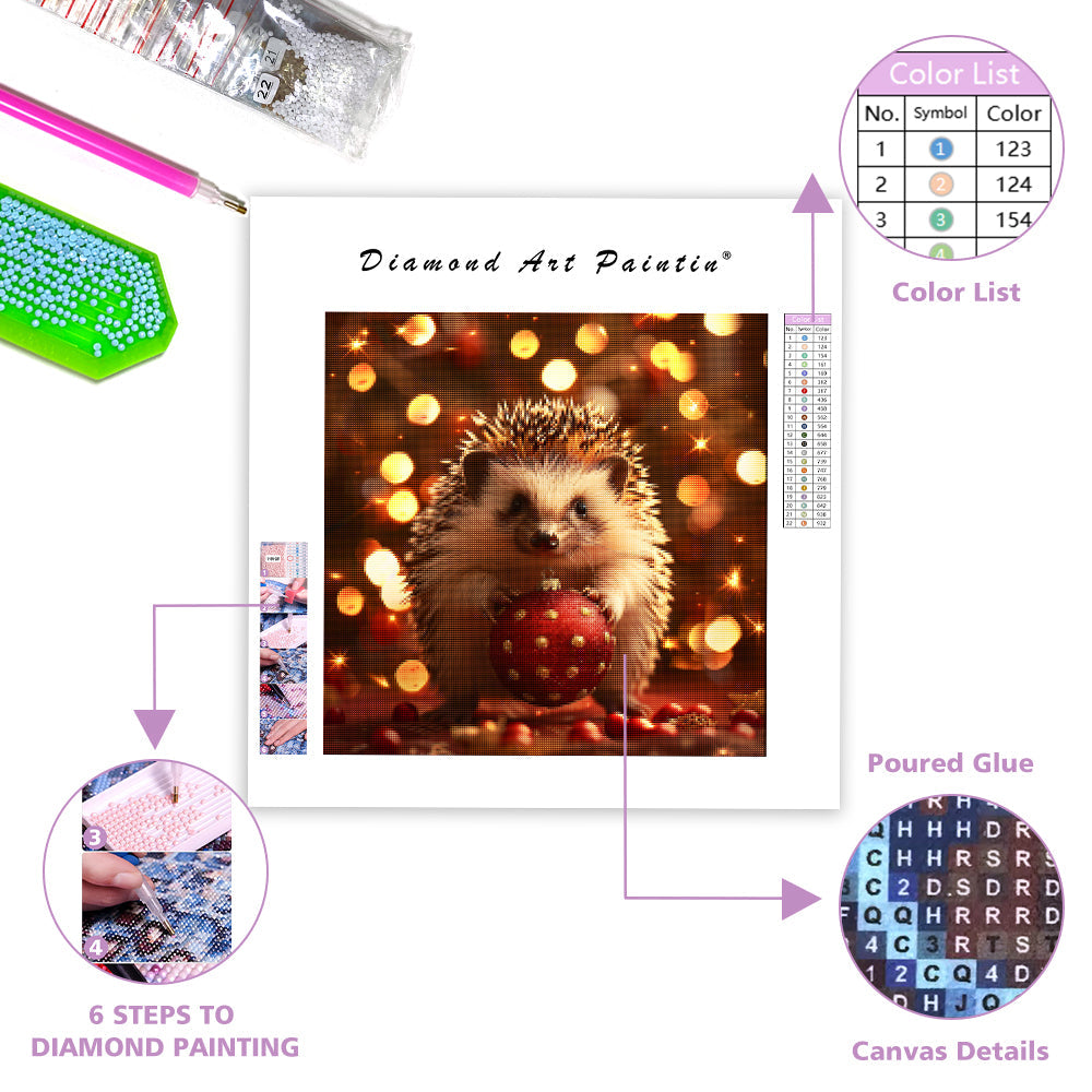 Holiday Hedgehog - Diamond Painting