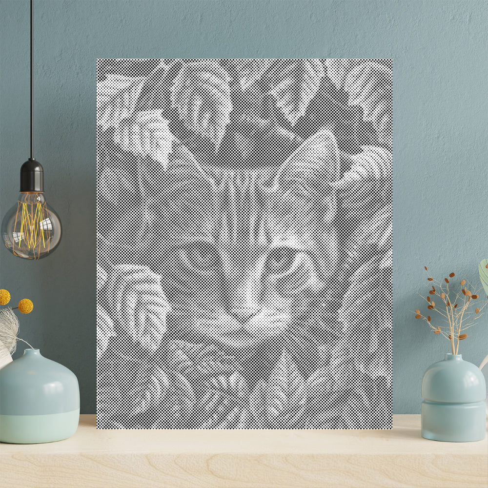 Leaves and Cat - Dot Painting