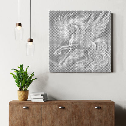 Pegasus With Glowing - Dot Painting
