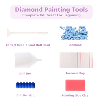 Star-Glitter Rose - Diamond Painting