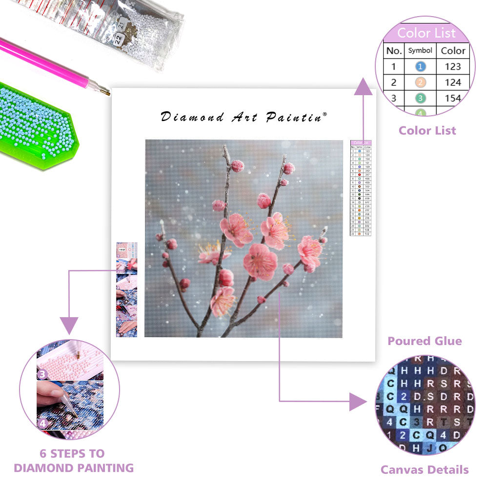 Plum Blossom Winter - Diamond Painting