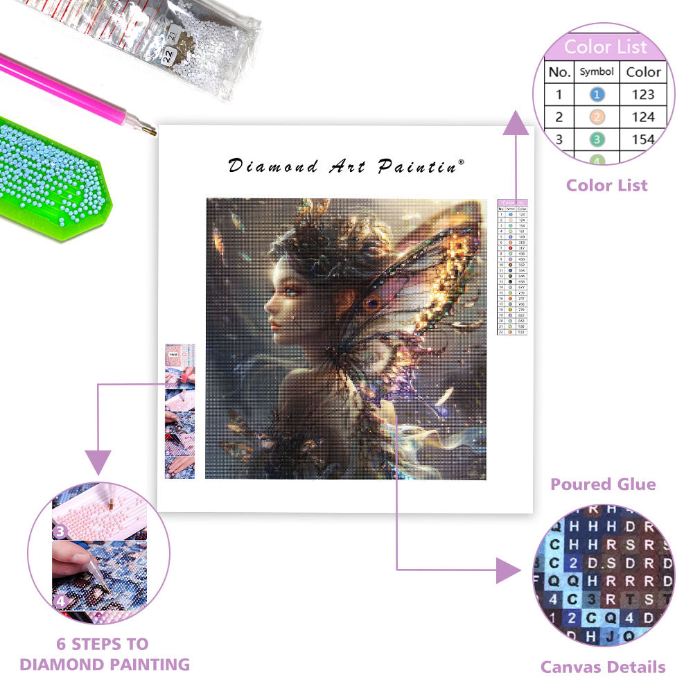 Butterfly Queen Dream - Diamond Painting