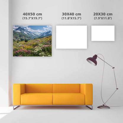 Alpine Meadow Wildflowers - Diamond Painting