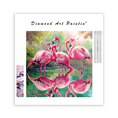 Flamingo Flock - Diamond Painting