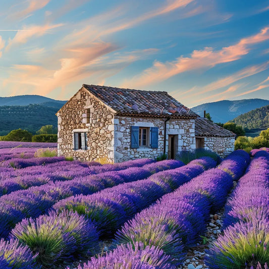 Lavender Cottage - Diamond Painting