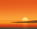 Sunset Beach Calm - Diamond Painting