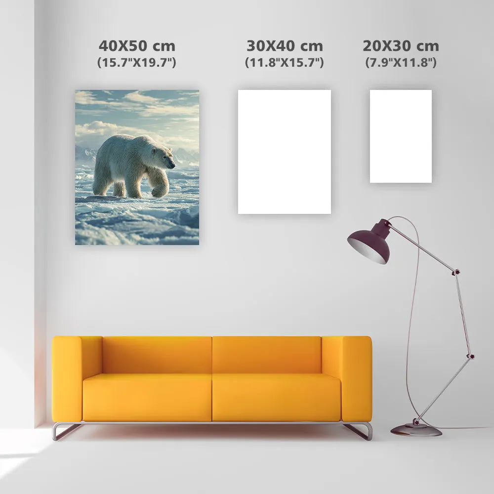 Polar Bear in the Arctic - Diamond Painting