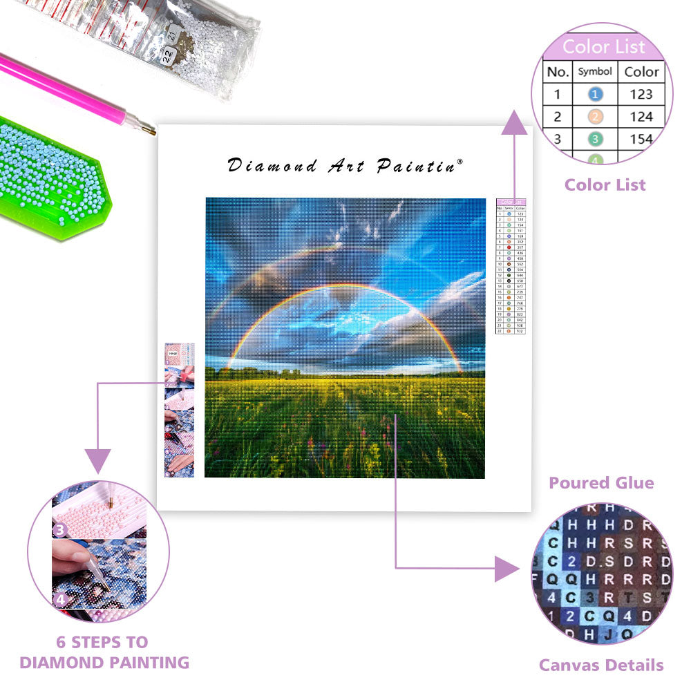 Rainbow After Rain - Diamond Painting