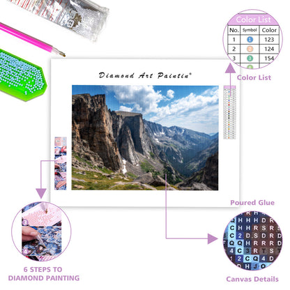 Rocky Mountain Landscape - Diamond Painting