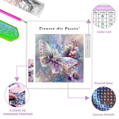 Crystal Butterfly Light - Diamond Painting