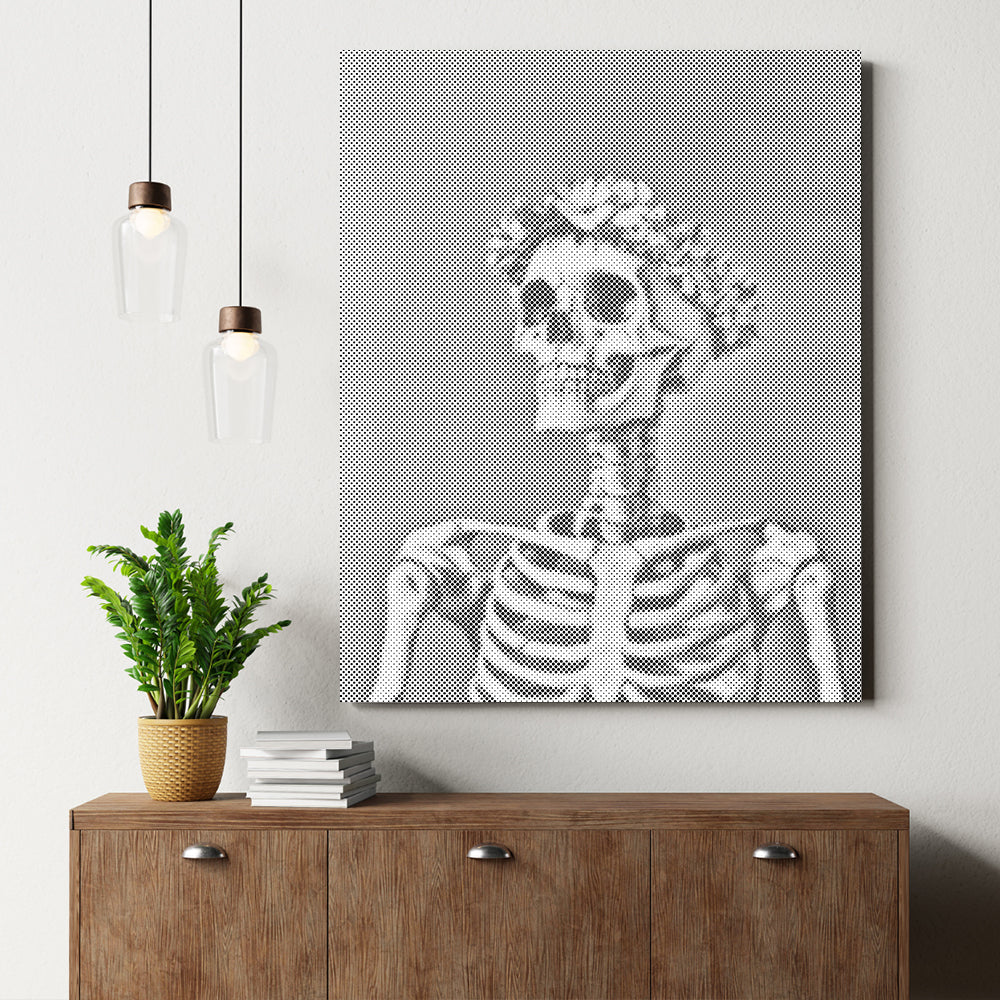 Smiling Skull - Dot Painting