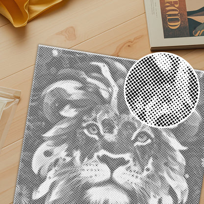 Lion with a Brave Heart - Dot Painting