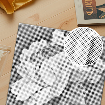 Flower & Woman - Dot Painting