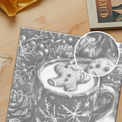 Gingerbread Man and Hot Tea - Dot Painting