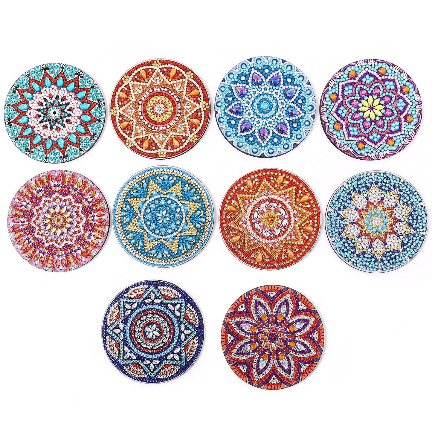 DIY Mandala J - Diamond Coasters