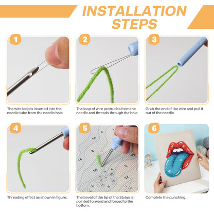 Tongue Out - Punch Needle
