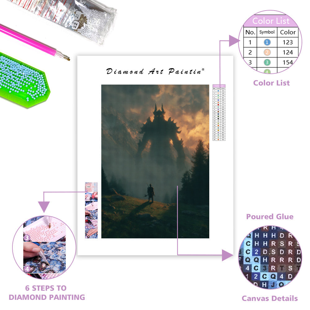 Giant’s Shadow Over the Land - Diamond Painting