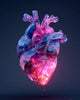Glowing Crystal Heart - Diamond Painting