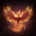 Phoenix Reborn from Fire - Diamond Painting