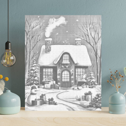 The Christmas House - Dot Painting