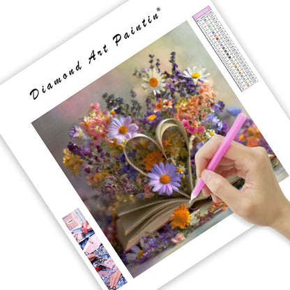 Floral Heart - Diamond Painting