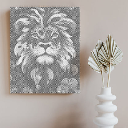 Lion with a Brave Heart - Dot Painting