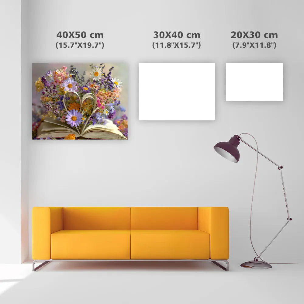 Floral Heart - Diamond Painting